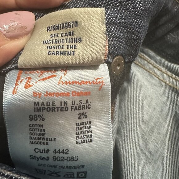 Citizens of Humanity COH Bermuda Shorts Dark Wash Jean Short 29 Cuffed - Picture 8 of 8